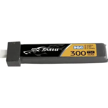 RC náhradní díl Tattu LiPo baterie 300 mAh 3,8 V 75C 1S HV BT2.0 (5 ks)