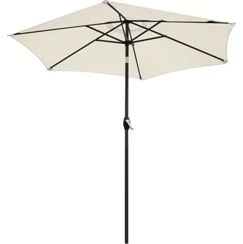 Slunečník Skládací zahradní balkonový slunečník 210 cm, béžový