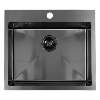 Nerezový dřez Laveo Dřez 1 komorový Malawi, nerez - SLM_510T, grafit