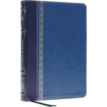 NRSVCE, Great Quotes Catholic Bible, Leathersoft, Blue, Comfort Print - Catholic Bible Press