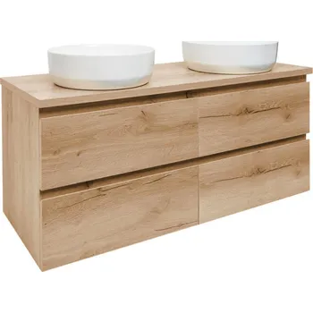 Ložnice Swiss aqua technologies Koupelnová skříňka s krycí deskou SAT B-Way dub mat BWAY2120OAKDESK