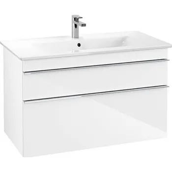 Koupelnový nábytek Villeroy & Boch Venticello skříňka pod umyvadlo 95,3x59x50,2 cm, 2x zásuvka, Glossy White