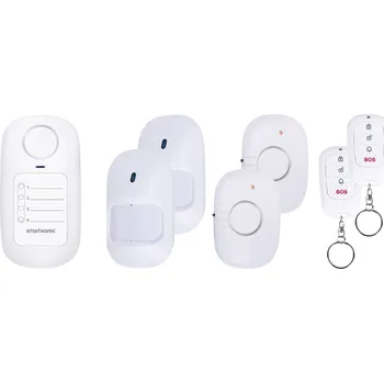 Sada domovního alarmu SMARTWARES SC50-6 Mini-alarm s dálkovým ovladačem Rozbalev(n)o