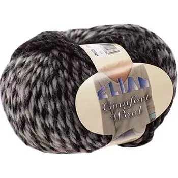 VSV Pletací příze Elian Comfort Wool 458 - černá