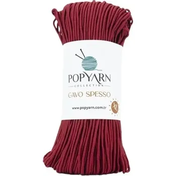Příze POPYARN Příze Cavo spesso B15 - vínová, 200g 110m