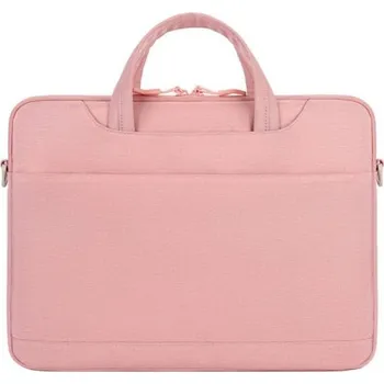 brašna na notebook Prostorná brašna s nastavitelným popruhem pro MacBook do 16" - růžová