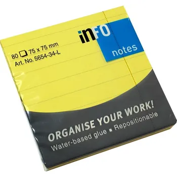Samolepící bloček Samolepicí bloček 80ls žlutý
