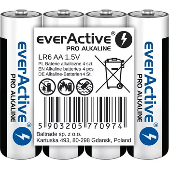 Článková baterie Baterie alkalické AA everActive