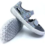 Jonap Fella šedá motýlci 29, Vnitřní délka boty: 19,2 cm, Vnitřní šířka boty: 7,2 cm