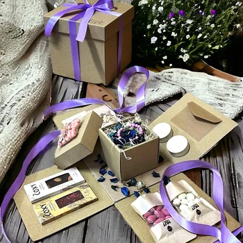 Nutworld.cz Dárková krabice s překvapením PRO NI s VLASTNÍM VZKAZEM