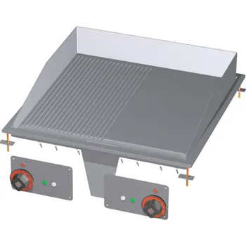 Kuchyňský gril Grilovací deska kombinovaná chromovaná FTLRD 66 ETS RM GASTRO