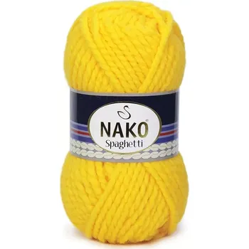 Příze Nako Pletací příze Nako Spaghetti 1253 - žlutá