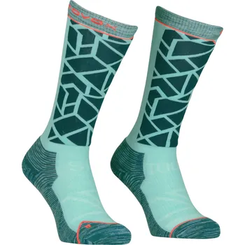 Skialpinistické vybavení Ortovox Ski Tour Compression Long Socks Women's - dark pacific 42-44