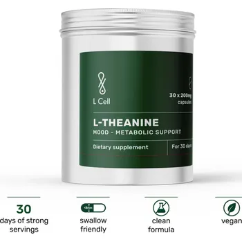 L Cell | L-Theanine - Kapsle přirozená rovnováha pro vaši mysl a tělo - 30 ks
