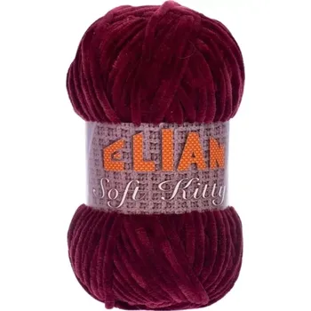 VSV Pletací příze Elian Soft Kitty 97447 - vínová