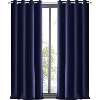 Závěs Fliying Dekorační závěs s kroužky Amálie, 145 x 250 cm-modrá(cena za 1 kus)