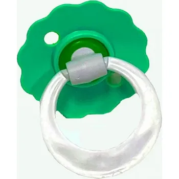 dudlíky Česká výroba Šidítko Flora kulaté latexové Zelené