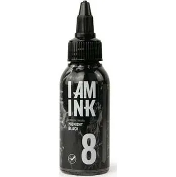 Tetovací barva I AM INK I AM INK- Second Generation 8 - Midnight Black - 50ml
