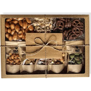 Dárková krabička Nutworld.cz Dárková krabička EXCLUSIVE s průhledným víčkem a VLASTNÍM VZKAZEM