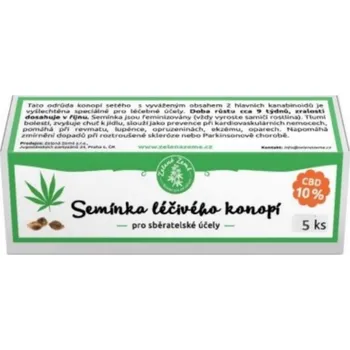 Semeno Semínka léčivého konopí 5ks | Zelená Země