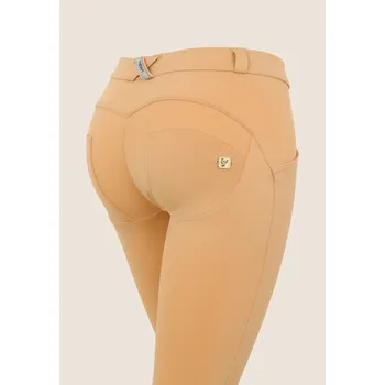 Dámské kalhoty Freddy WR.UP kalhoty v béžové barvě, organická bavlna, normální pas, 7/8 délka nohavic, skinny střih Vybraná velikost: M