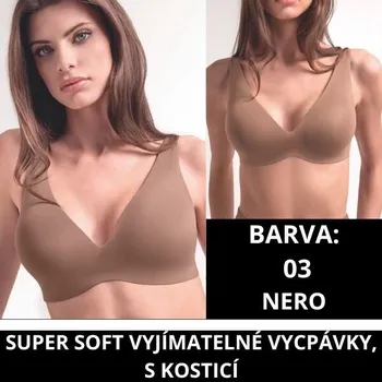 Podprsenka LORMAR Dámská podprsenka Lormar Ultrashine 1431 Vela comfort -černá - 70B