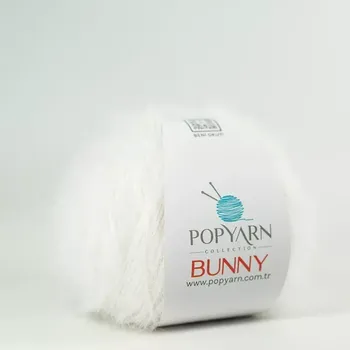 Příze POPYARN Příze Bunny B15 - krémová, 100g 170m