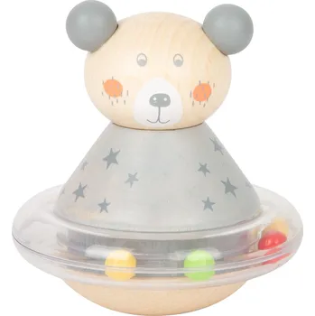 Dřevěná hračka small foot Točíčí pastelové zvířátko 1 ks medvěd