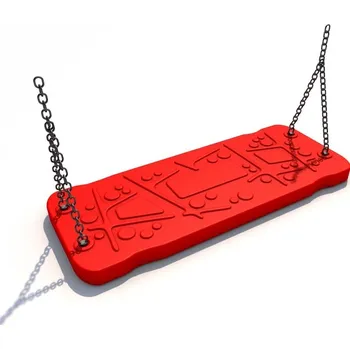 Dětská houpačka Playground System Houpačka červená "oblouk" pro veřejný sektor včetně řetězů