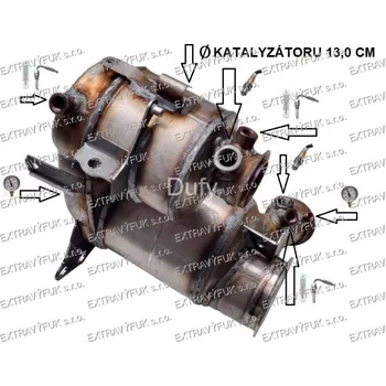 Filtr pevných částic Audi A3 Sportback 1.6 TDi přední náhon Foltr pevných částic DPF 1323-1