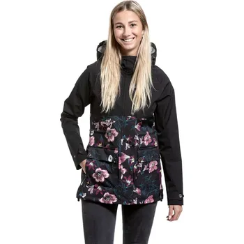 Dámská bunda Meatfly dámská street bunda Xita Hibiscus Black | Květy | Velikost S