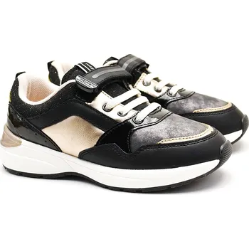 Dívčí polobotky Dívčí botasky MAYORAL 46.333 077 Black gold trainers Velikost: 38