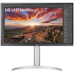 Monitor LG 27UP85NP-W / 27" / 4K Ultra HD / doba odezvy 5 ms / stříbrná/bílá