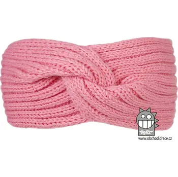 Čelenka pletená Dráče Twist - vzor 02 - světle růžová