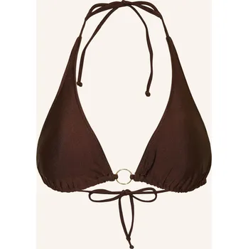 Podprsenka Mrs & Hugs Dámské Trojúhelníkové Bikiny, tmavě hnědá, 42