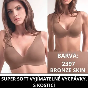 Podprsenka LORMAR Dámská podprsenka Lormar Ultrashine 1431 Vela comfort -Bronze - 80C