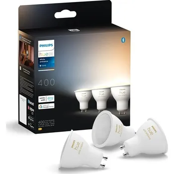 Žárovka Philips LED Hue 4,2W GU10 White Ambiance 3 ks
