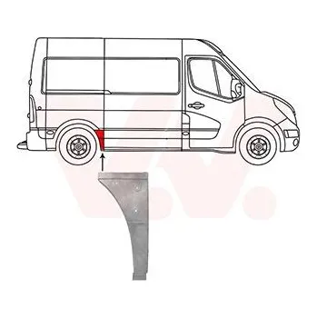 Příslušenství karosérie Boční stěna VAN WEZEL 3799142