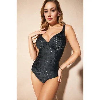 Dámské plavky Zeštíhlující jednodílné plavky Maia Glitter Black