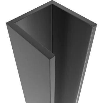 Cerano Stěnový profil pro instalaci do niky pro dveře a zástěny Antelo L/P, černá matná, 190 cm, CER-432466