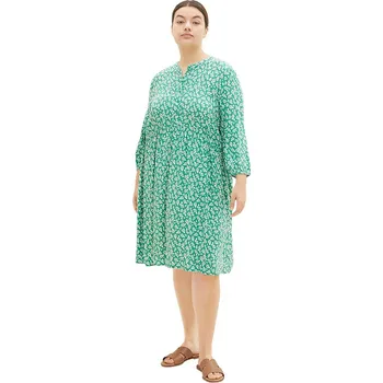 Dámské oblečení Šaty Tom Tailor Grün/ Weiß 428226 48