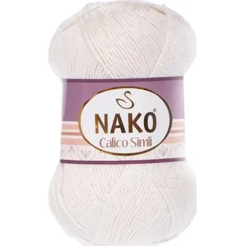 Příze Nako Pletací příze Calico Simli 3782 - ecru