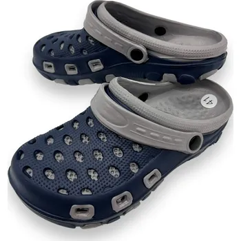 Pánské pantofle Fashion Pánské modré gumové nazouváky Barva: Modrá, Velikost: 46