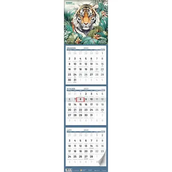 Kalendář Kalendarz 2025 trzymiesięczny LUX MINI MIX