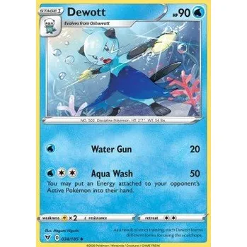 Karetní hra Pokémon VIV 034/185 Dewott - Vivid Voltage Stav: Near Mint, Verze: REVERSE HOLO