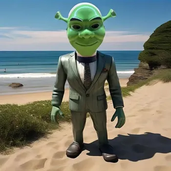 Karnevalová maska dovoz Maska Shrek - plast