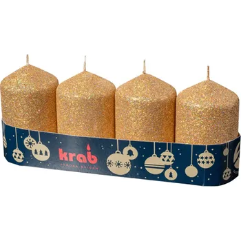 Vůně do bytu Adventní svíčky 4ks zlaté