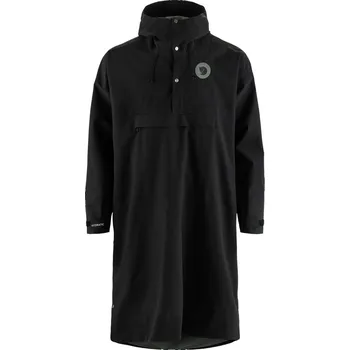Pláštěnka pončo FJÄLLRÄVEN Hoja Rain Poncho Black - L/XL