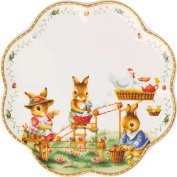Stolování Annual Easter Edition 2026 talíř zajíček Anna, Max a Paul 22,3 cm, Villeroy & Boch