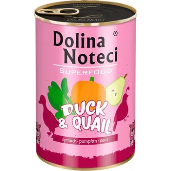 Krmivo pro psa DNP S.A. Dolina Noteci Superfood - Kachna a křepelka 400g